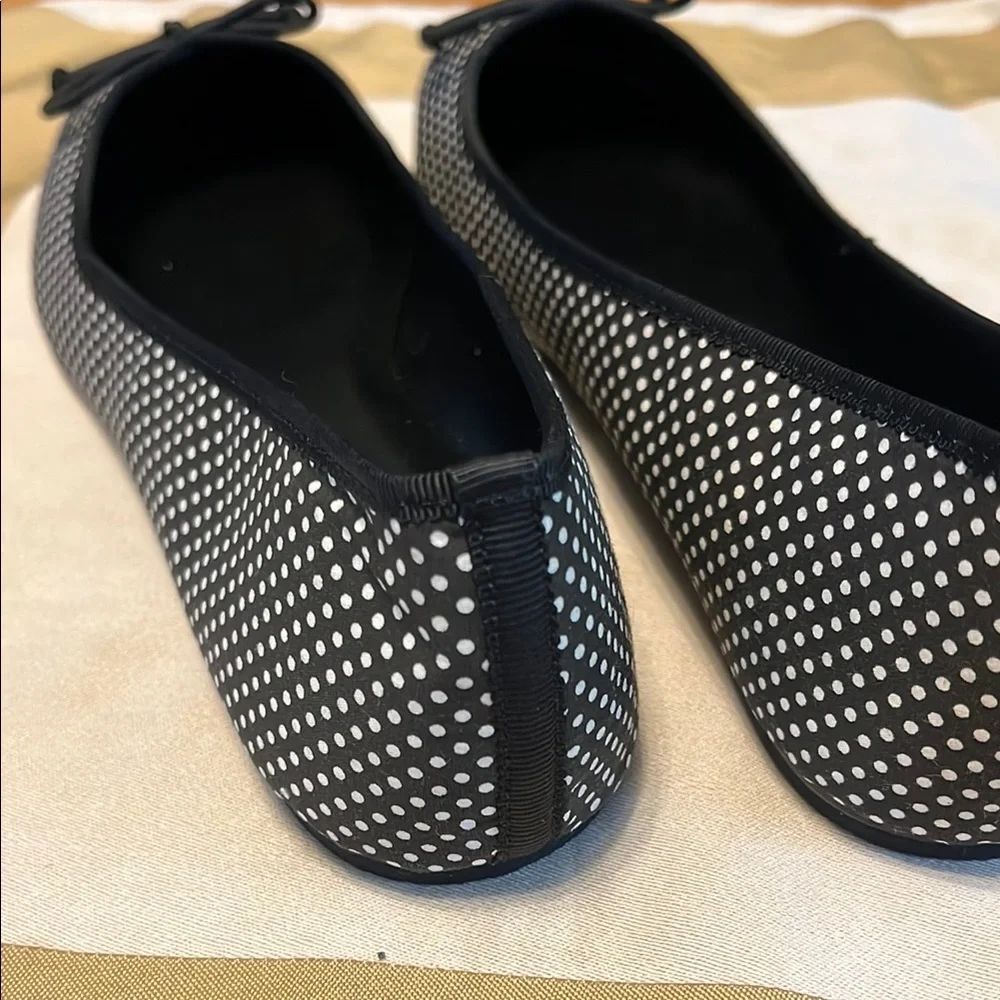 Talbots Black and White Polka Dot Flats - Picture 3 of 8